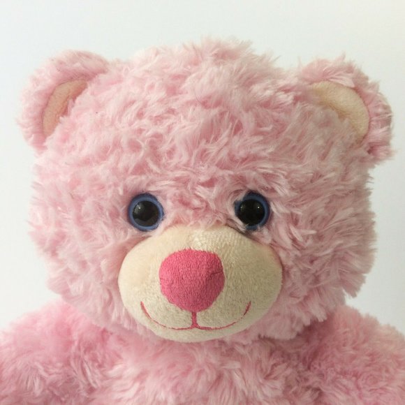 Build A Bear Cuddle Plush Teddy Bear Light Pink Swirl Fur Stuffed Animal Toy 16" - Picture 2 of 12